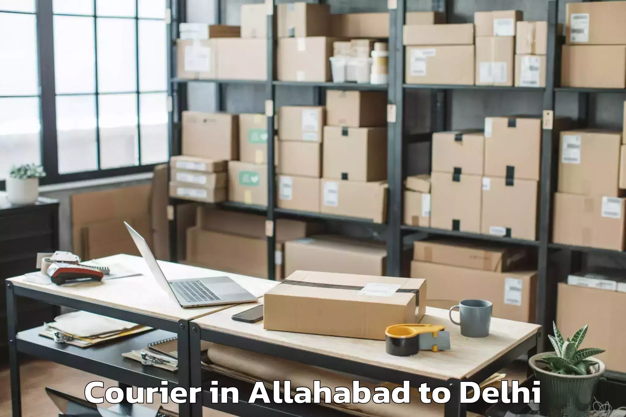 Quality Allahabad to Nangloi Jat Courier